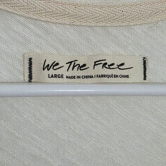 Free People The Posh Tee We The Free Collared Oversized V-Neck Baggy Shirt Tunic - Picture 6 of 11